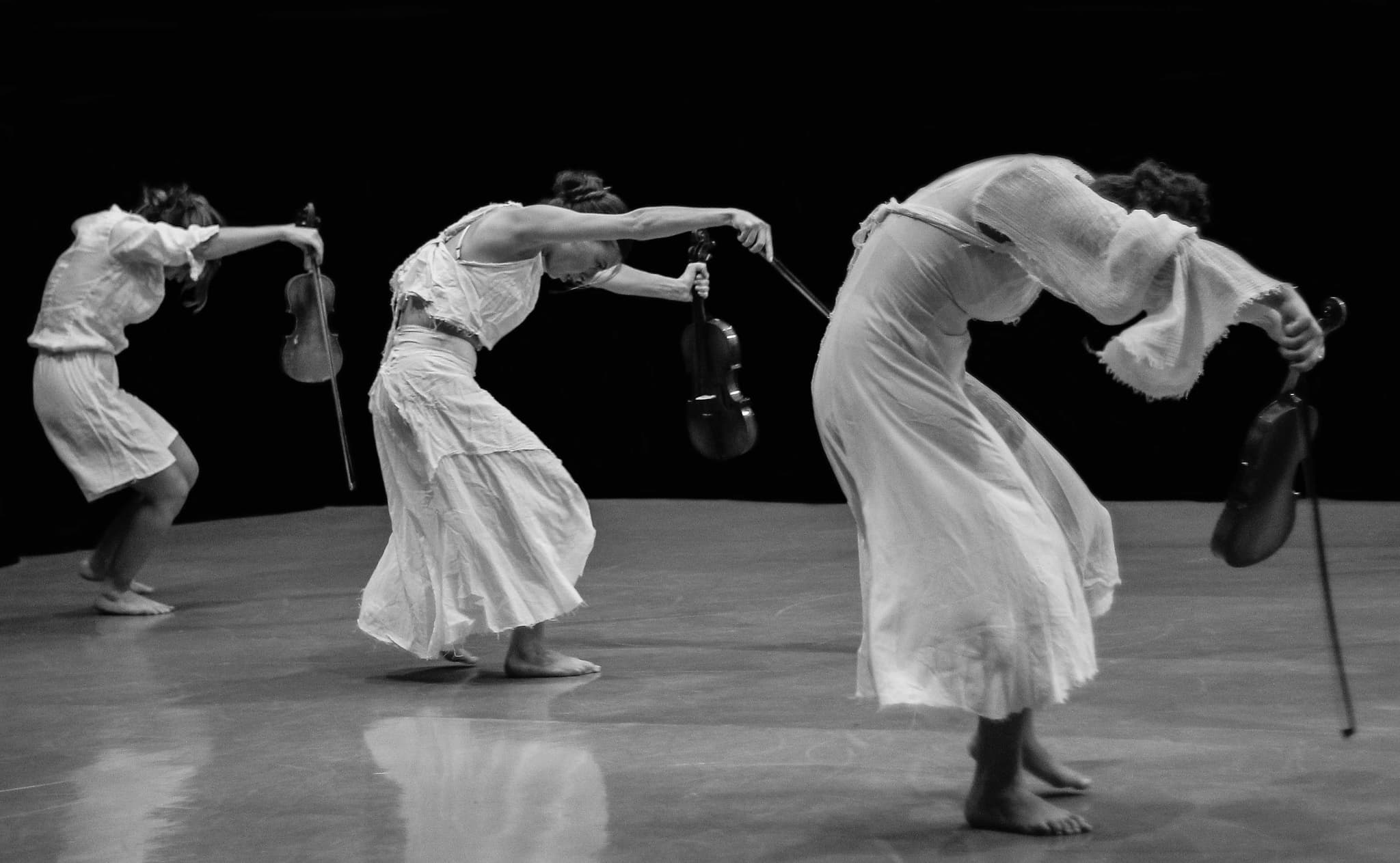 Motion blur of a spinning flamenco dress