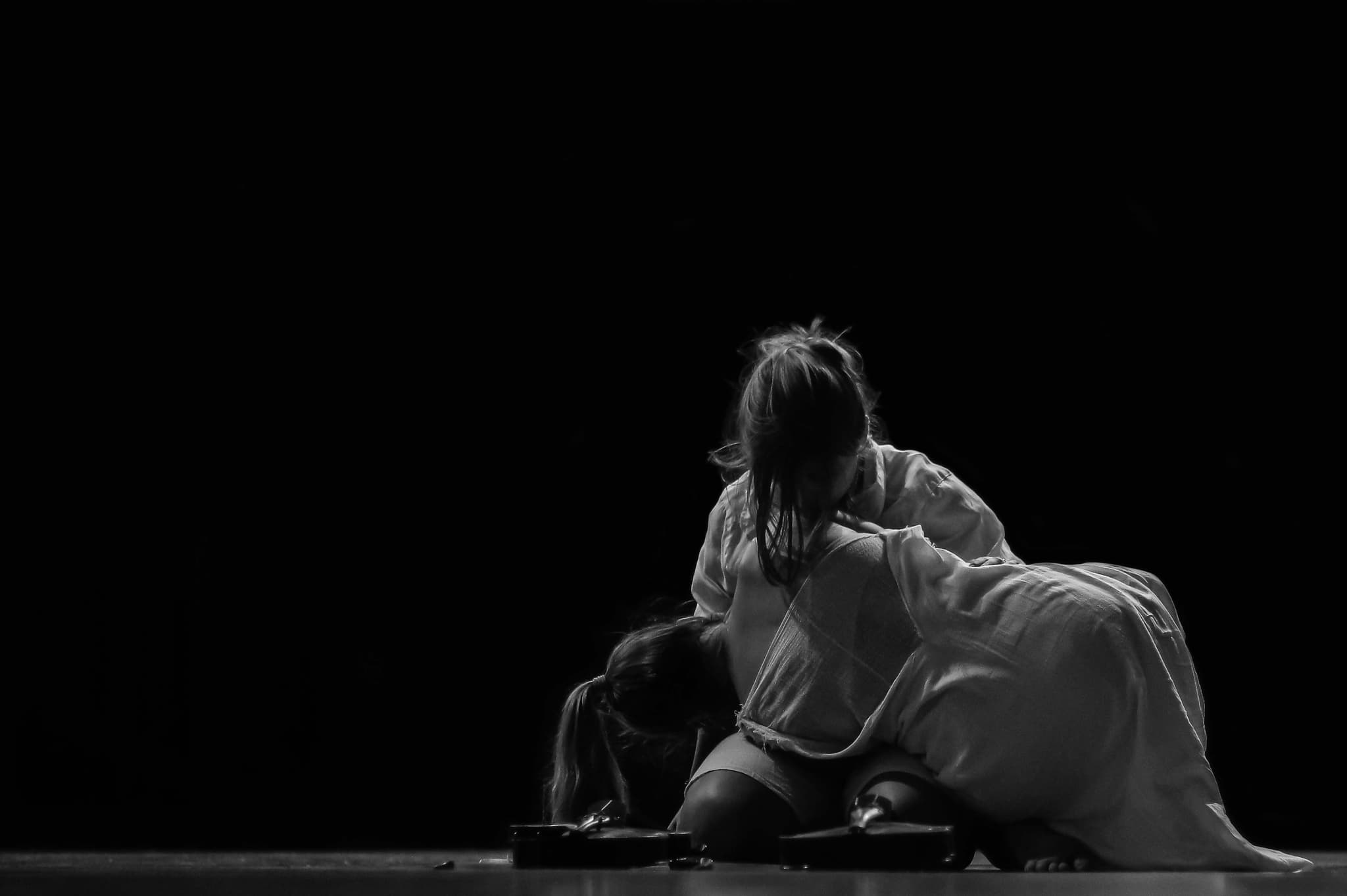 Motion blur of a spinning flamenco dress