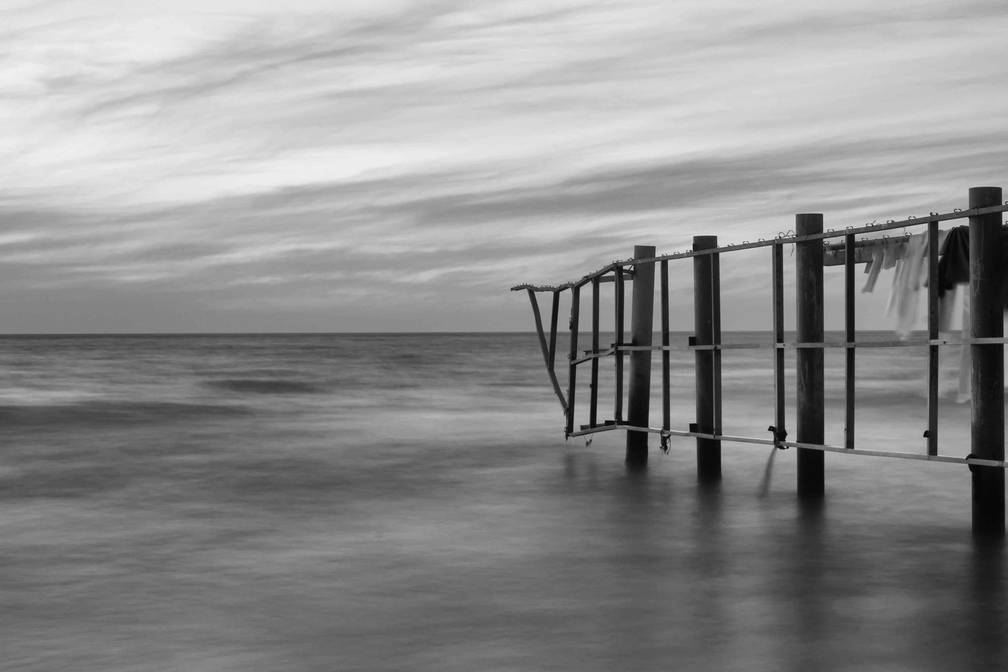 Emerald green waves breaking