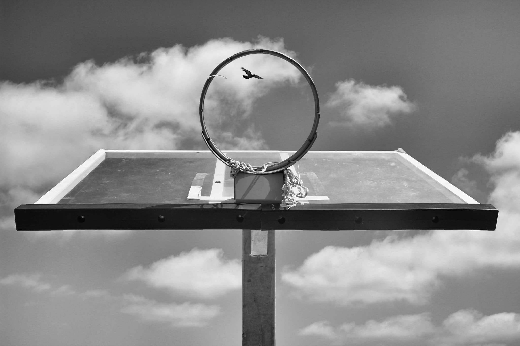 Abandoned building with peeling paint