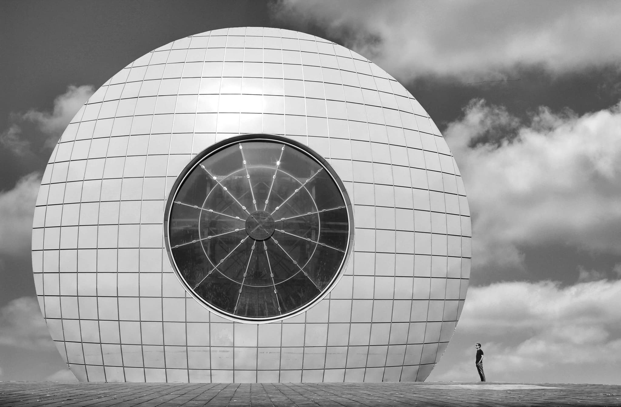Pedestrians crossing a busy intersection